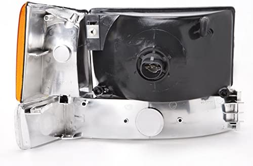 Headlightsdepot chrome housing halogen headlights compatible with jeep grand Cherokee