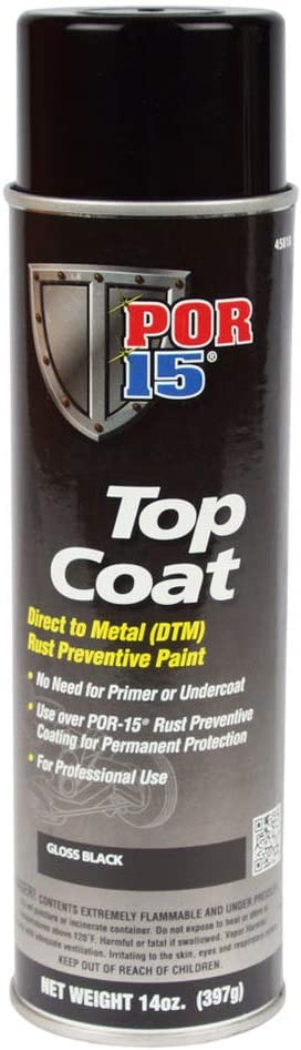 POR-15 Gloss Black Top Coat Spray Paint