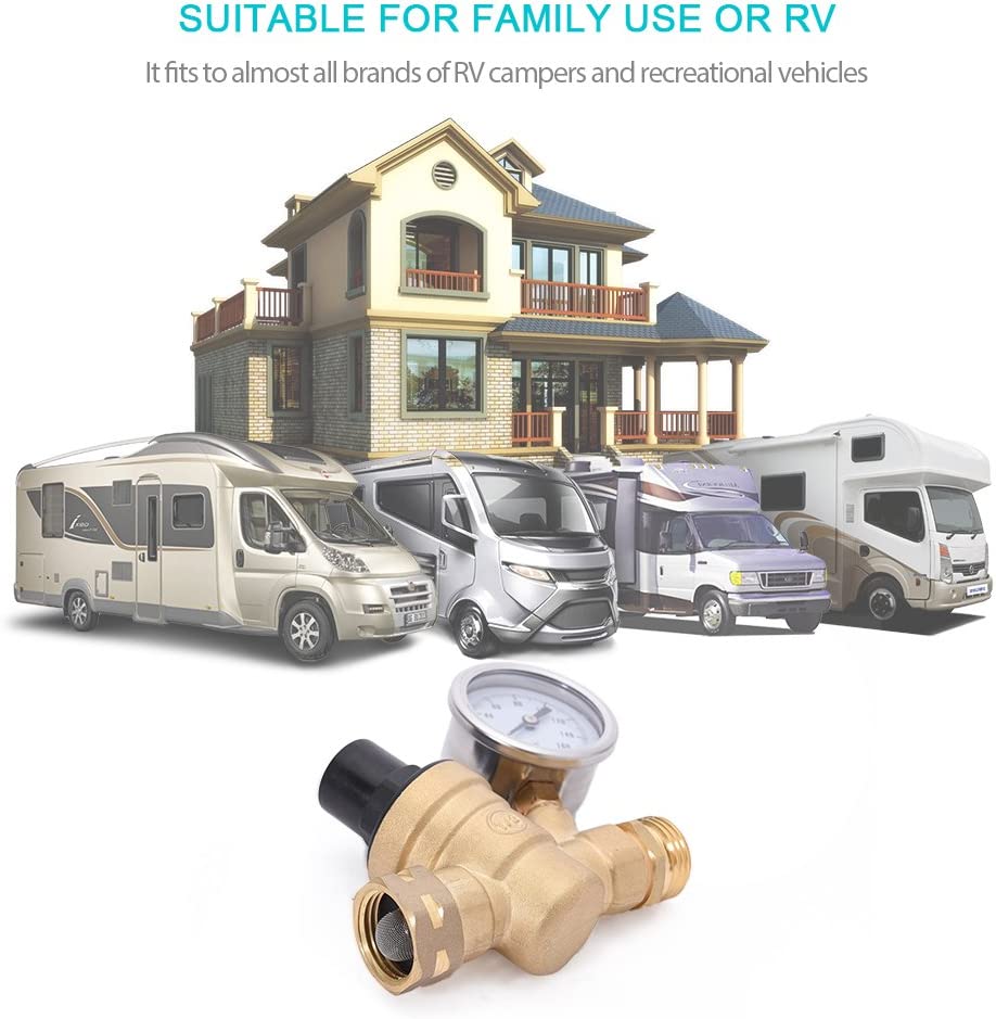 MICTUNING RV Water Pressure Regulator Valve