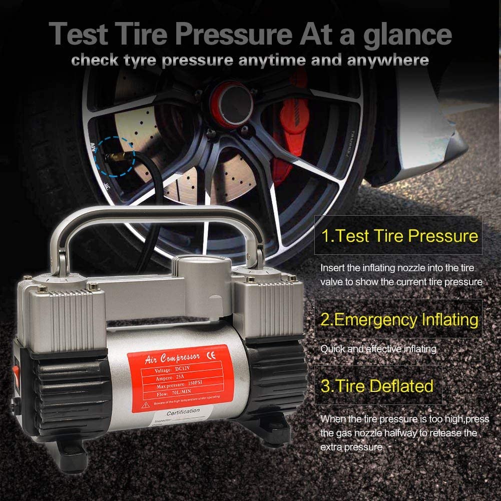 Gspscn silver inflator compressor pump