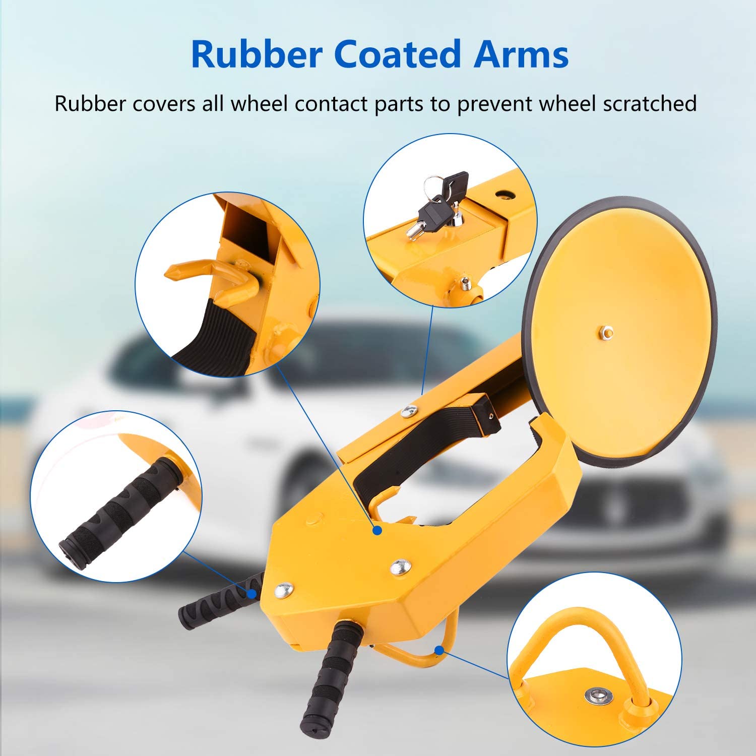 Coocheer Heavy-Duty Car Tire Wheel Lock