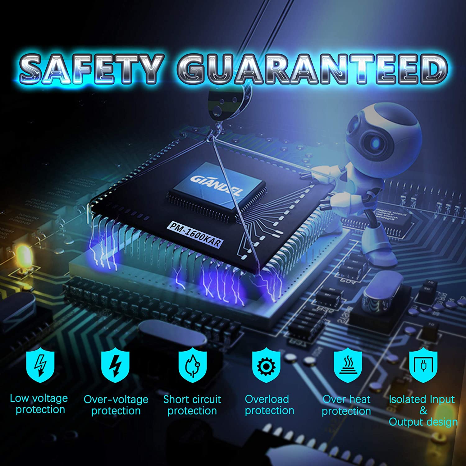 Giandel 5000W Heavy Duty Modified Sine Wave Power Inverter