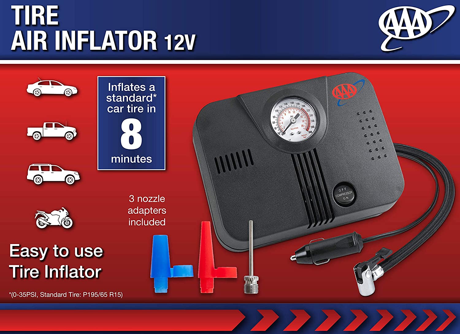 Lifeline AAA 300 PSI 12 Volt DC Air Compressor